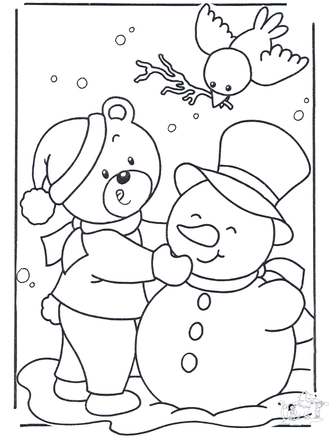 Snow Coloring Pages Printable Coloring Pages