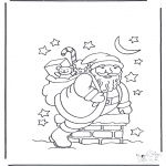 Jul - Santa Claus in chimney